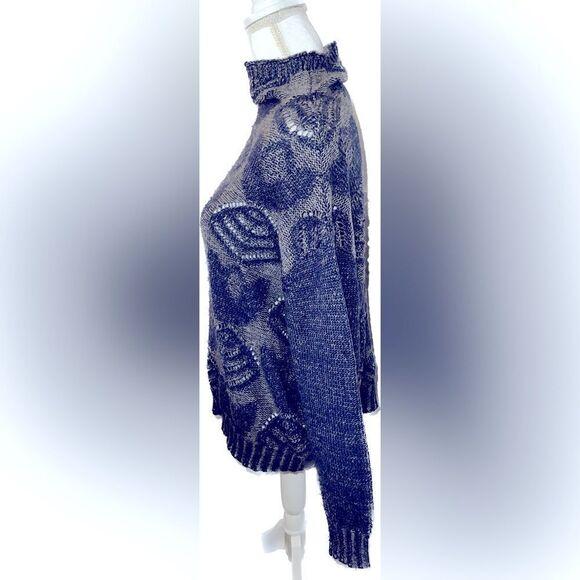 Folk by Hansel from Basel (Anthropologie) mohair blend mock turtle sweater, S. - Picture 2 of 8